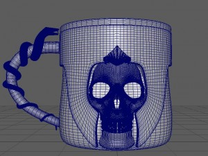 skull mug 3D Model