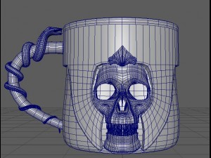 skull mug 3D Model