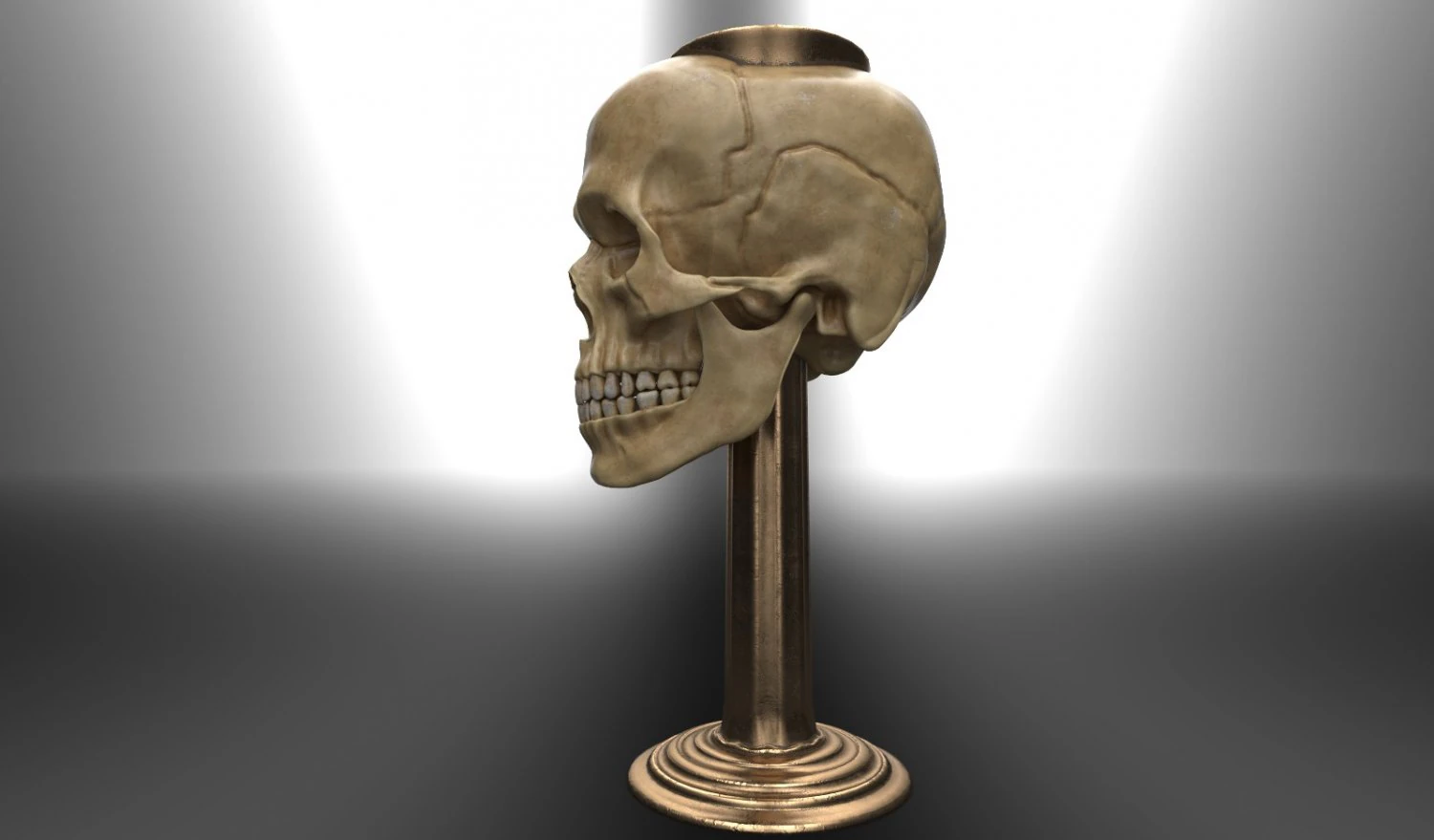 skull chalice 3D Model .c4d .max .obj .3ds .fbx .stl .blend 