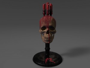 skull candle 3D Model