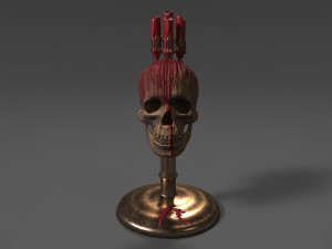 skull candle Model 3D