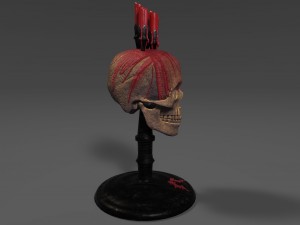 skull candle Model 3D