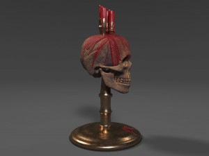 skull candle Model 3D