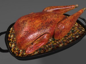 roasted pheasant 3D Model