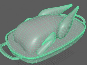 roasted pheasant 3D Model