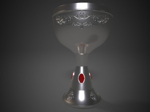jeweled wine chalice - grail 3D 모델