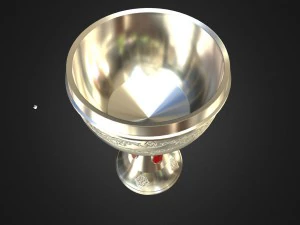 jeweled wine chalice - grail 3D Model