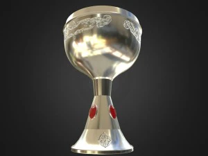 jeweled wine chalice - grail 3D Model