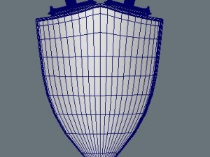 crossed swords and shield wall decoration Model 3D