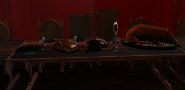 medieval table settings 3D Model .c4d .max .obj .3ds .fbx .stl .blend 