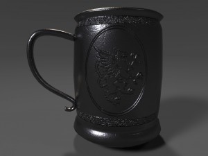 medieval table settings 3D Model