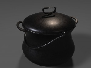 medieval table settings 3D Model