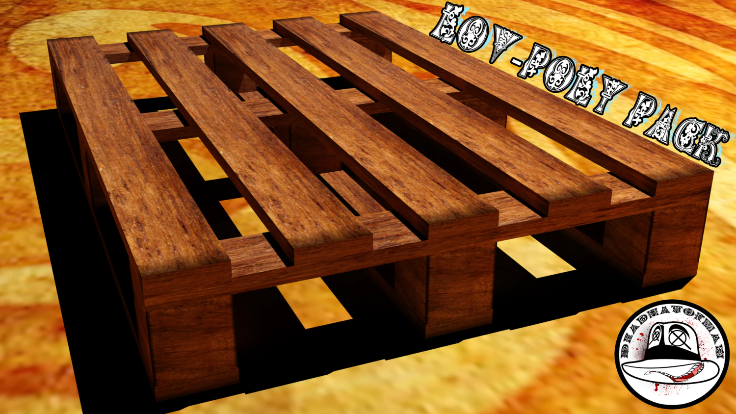 huge wooden pallet pack 3D Model .c4d .max .obj .3ds .fbx .stl .blend 
