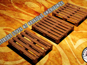 huge wooden pallet pack 3D Model