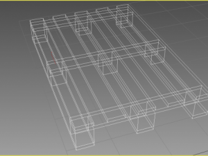 huge wooden pallet pack 3Dモデル