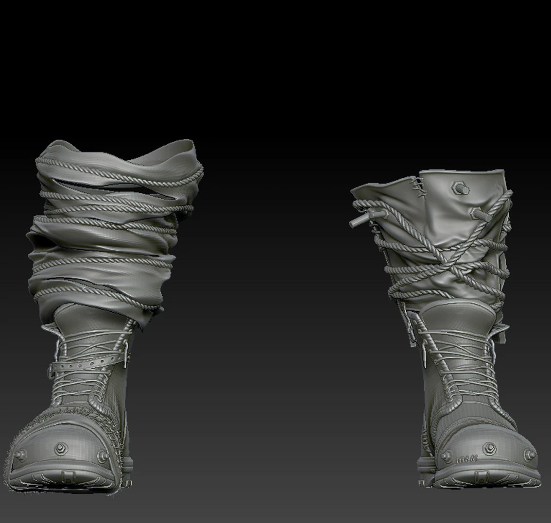 crazyboots 3D Model .c4d .max .obj .3ds .fbx .stl .blend 