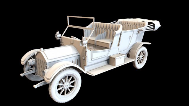 cadillac 1910 model 30 Modello 3D .c4d .max .obj .3ds .fbx .stl .blend 
