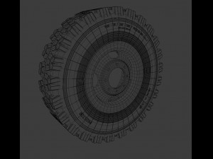 Wheels of old Soviet technology 3D Model