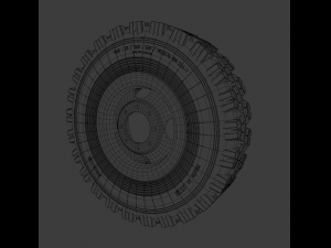 Wheels of old Soviet technology 3D Model