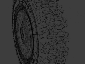 Wheels of old Soviet technology 3D Model