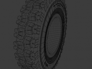 Wheels of old Soviet technology 3D Model