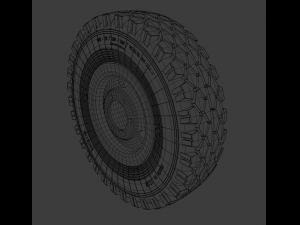 Wheels of old Soviet technology 3D Model