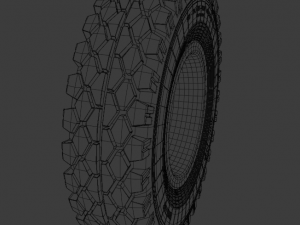 Wheels of old Soviet technology 3D Model