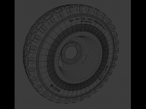 Wheels of old Soviet technology 3D Model