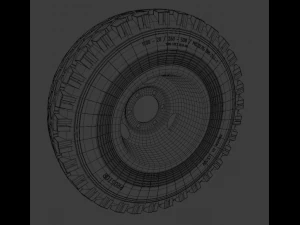 Wheels of old Soviet technology 3D Model