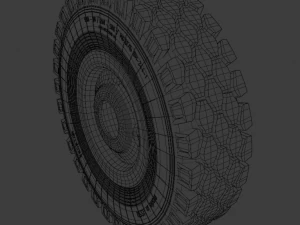 Wheels of old Soviet technology 3D Model