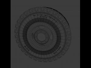 Wheels of old Soviet technology 3D Model