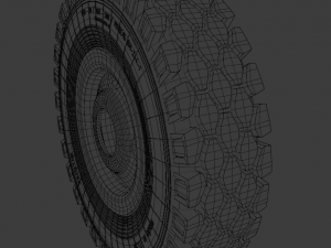 Wheels of old Soviet technology 3D Model