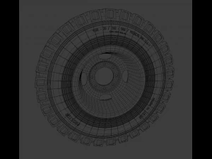 Wheels of old Soviet technology 3D Model