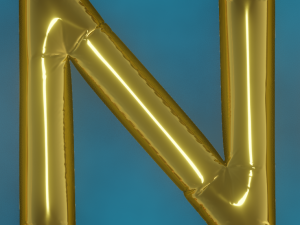 Balloons Alphabet Model 3D