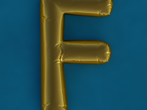 Balloons Alphabet Model 3D