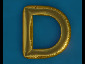 Balloons Alphabet 3D Model