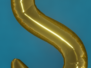 Balloons Alphabet Model 3D