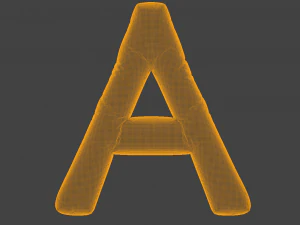 Balloons Alphabet 3D Model