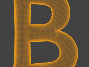Balloons Alphabet Model 3D