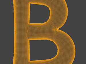 Balloons Alphabet 3D Model