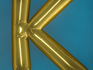 Balloons Alphabet Model 3D