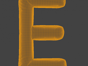 Balloons Alphabet Model 3D