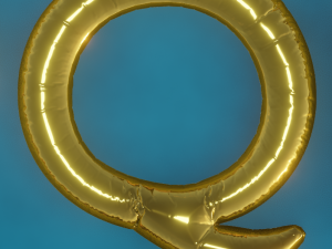 Balloons Alphabet Model 3D