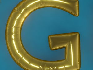 Balloons Alphabet Model 3D