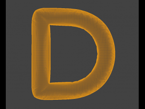 Balloons Alphabet Model 3D
