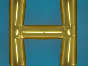 Balloons Alphabet Model 3D