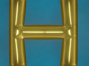 Balloons Alphabet 3D Model