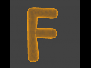 Balloons Alphabet Model 3D