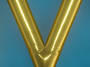 Balloons Alphabet Model 3D