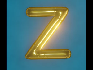 Balloons Alphabet 3D Model